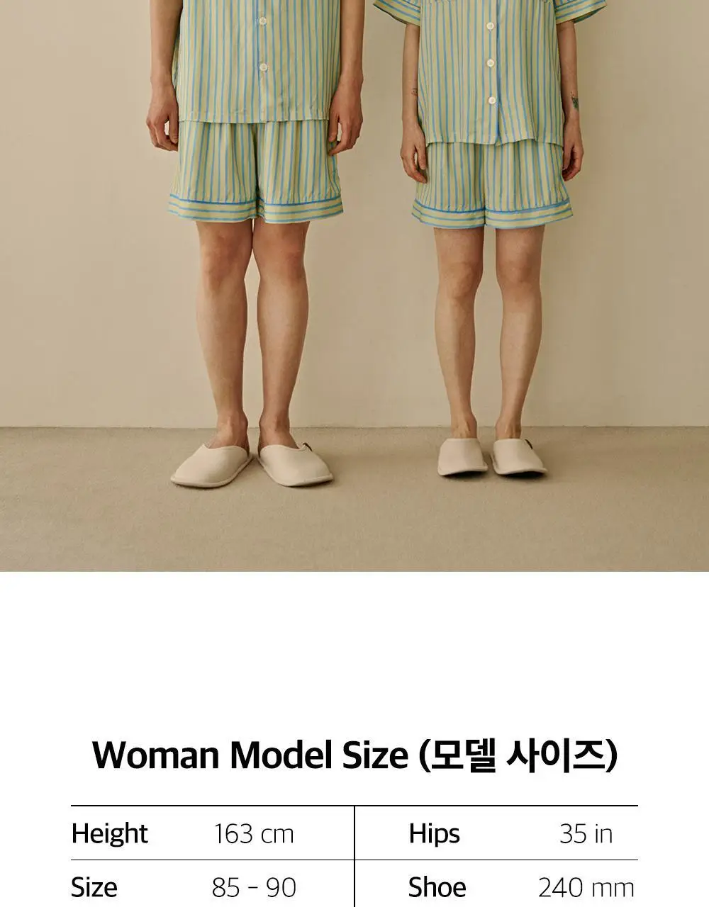 보웰 [BWTZ] 데이오프 비스코스 100% 파자마 반소매세트 레몬스트라이프 3종 상세페이지 49